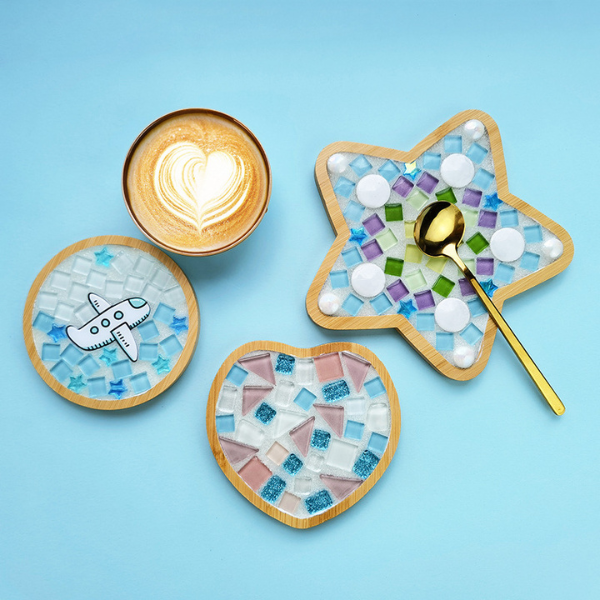 Kit Mosaico e Bambu com Peças Coloridas
